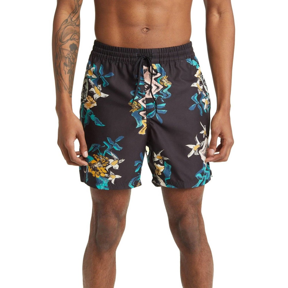 Vans Primary Print Elastic 17" Men's Volley Boardshorts Size Large